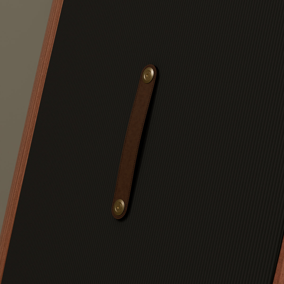The Daybreak in Mahogany & Ivory Cream — Horween leather carry handle #Wood Finish_Mahogany