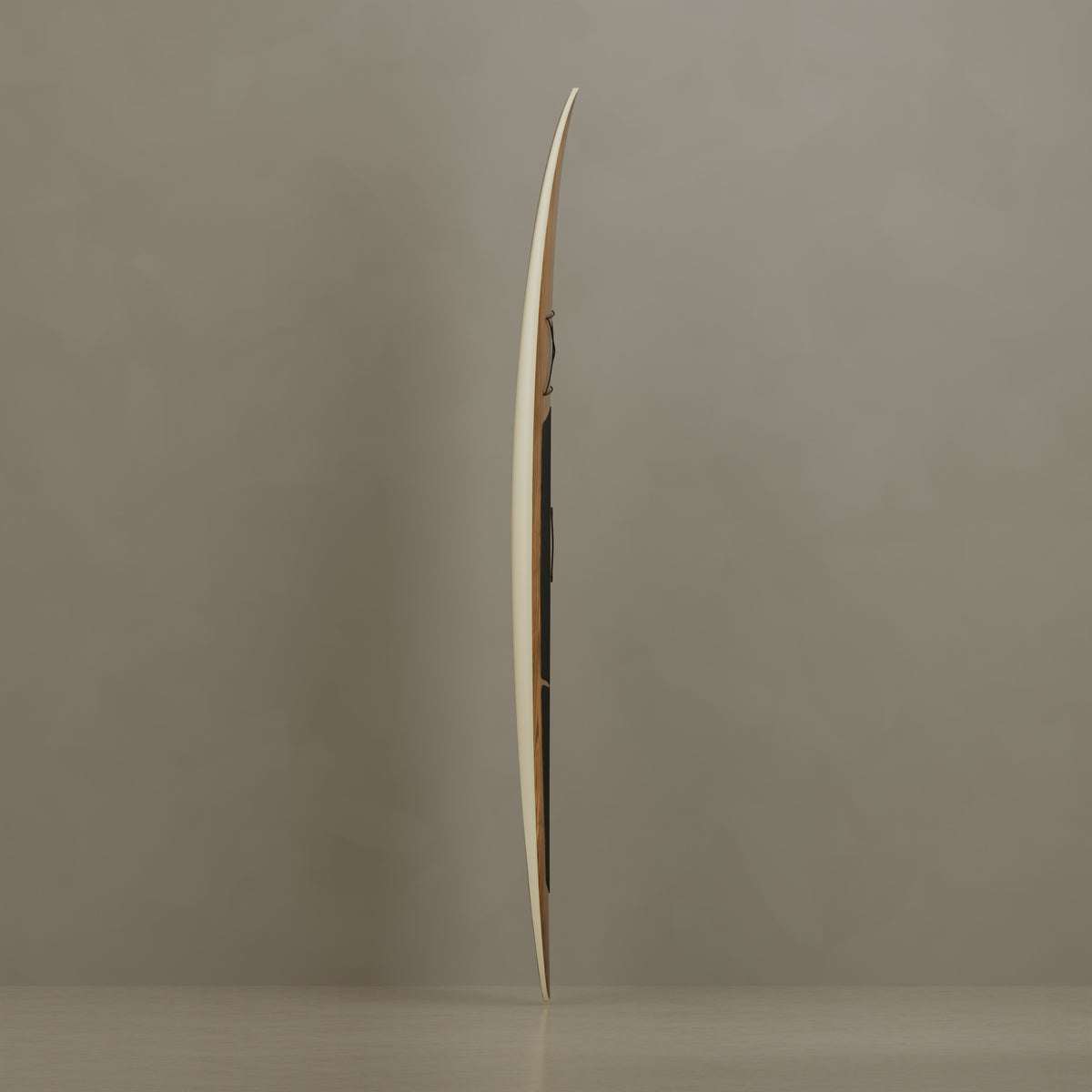 The Daybreak in Teak & Ivory Cream — side profile #Wood Finish_Teak