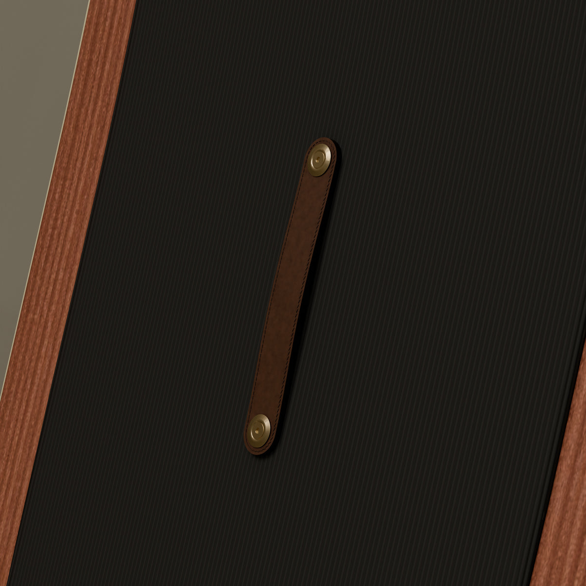 The Increase in Mahogany & Ivory Cream — Horween leather carry handle #Wood Finish_Mahogany