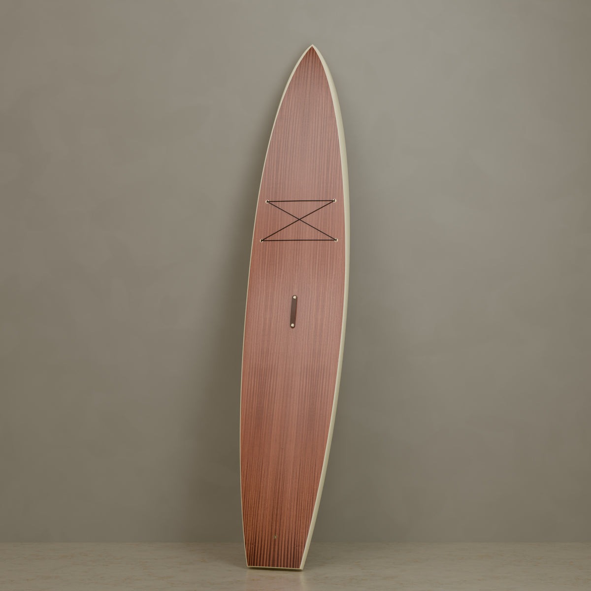 The Increase in Mahogany & Ivory Cream — signature lean, traction not installed #Wood Finish_Mahogany