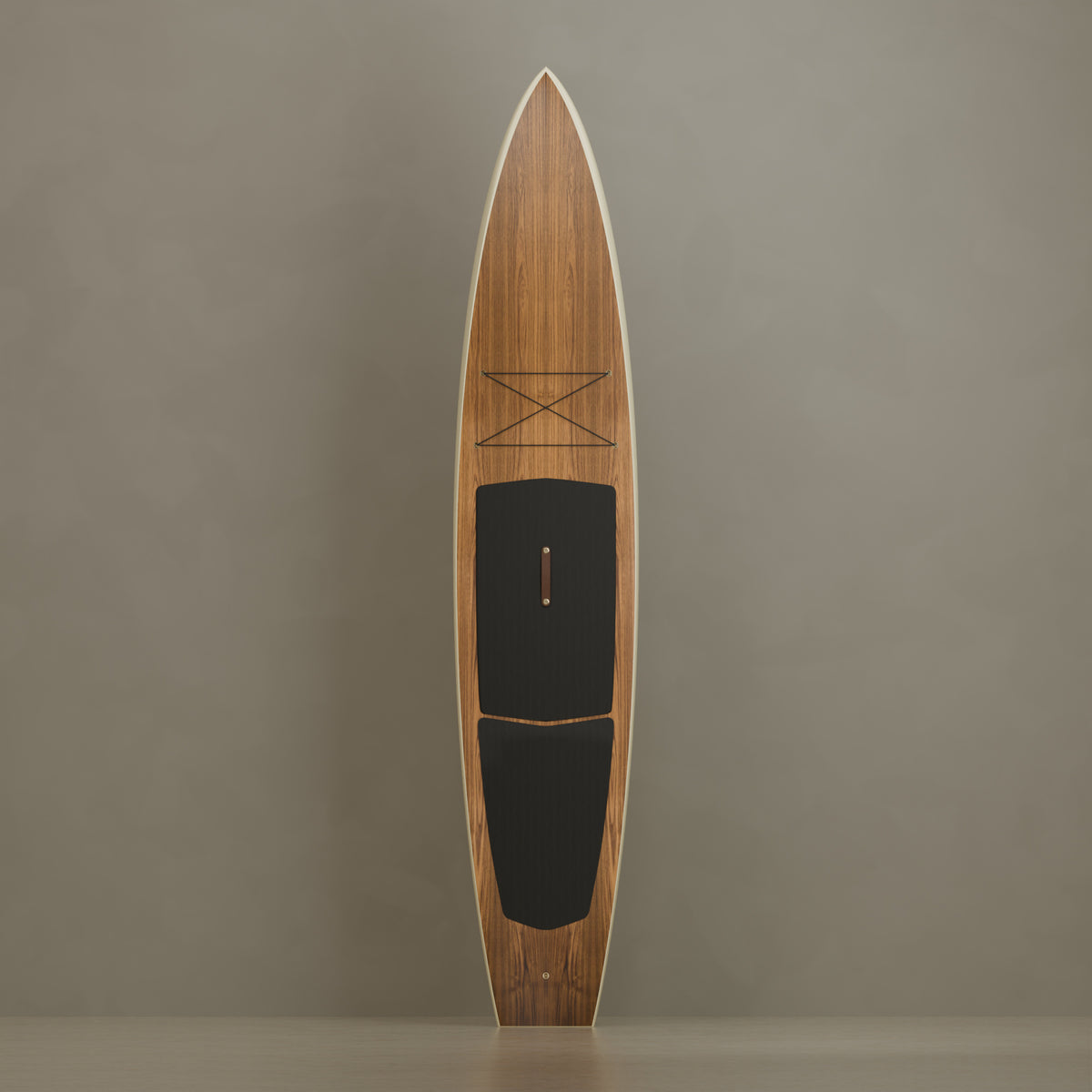 The Increase in Teak & Ivory Cream — front view #Wood Finish_Teak