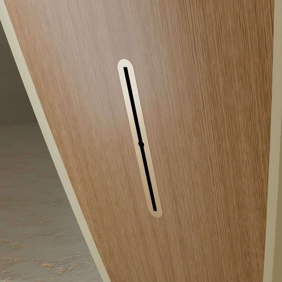 The Increase in White Oak & Ivory Cream — brass fin-box plate #Wood Finish_White Oak