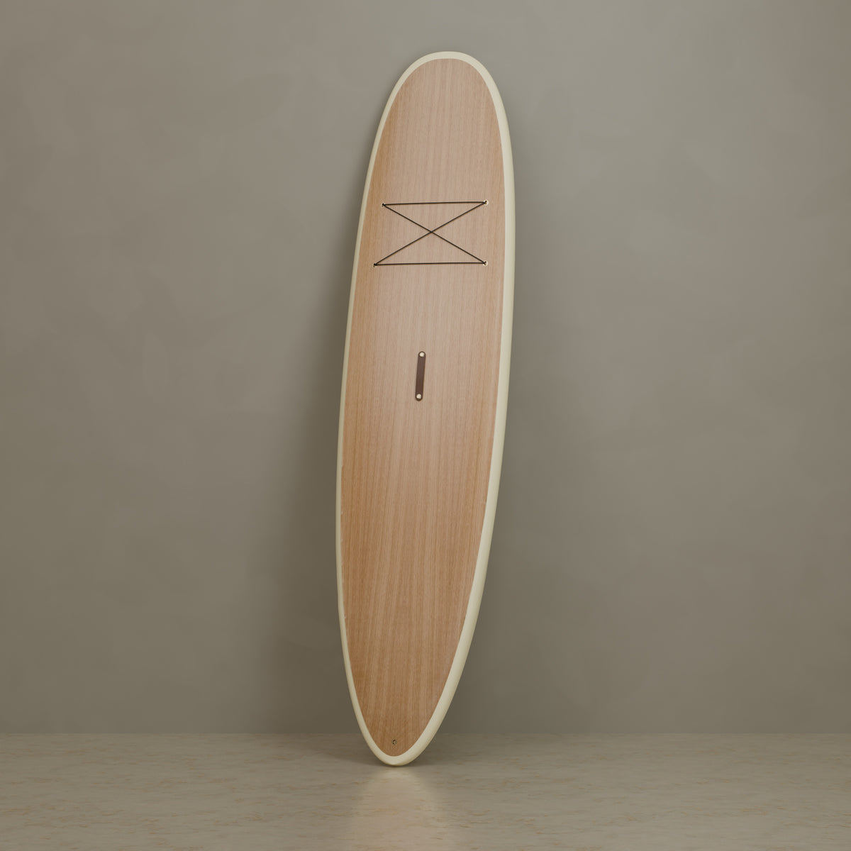 The Statesider in White Oak & Ivory Cream — signature lean, traction not installed #Wood Finish_White Oak