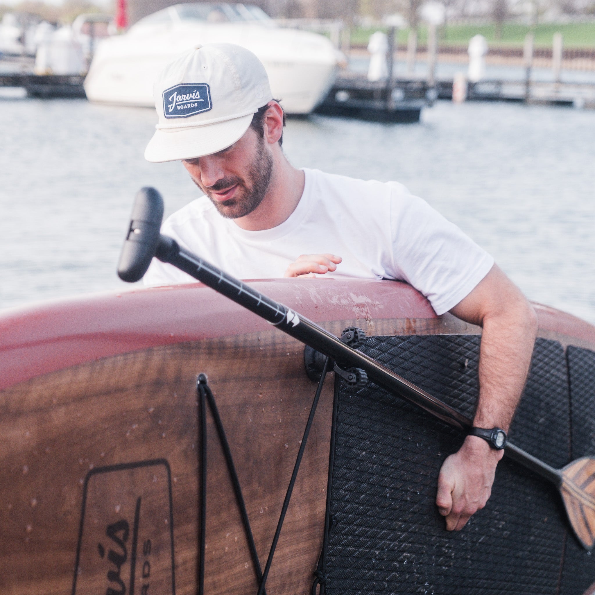 SUP Leash Plug Adapter with RotoGrip™ Paddle Holder