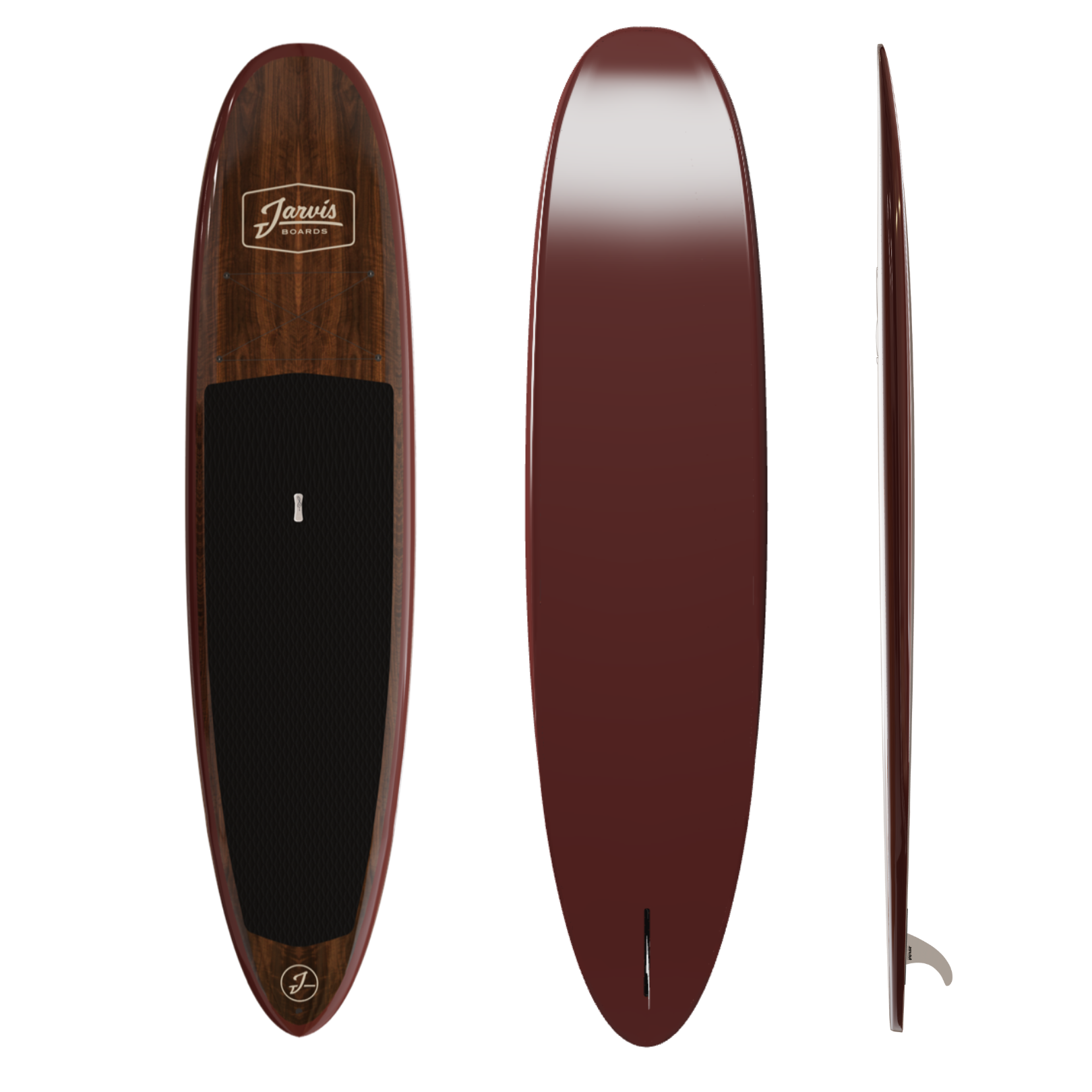 The Statesider - Walnut + Brick Red