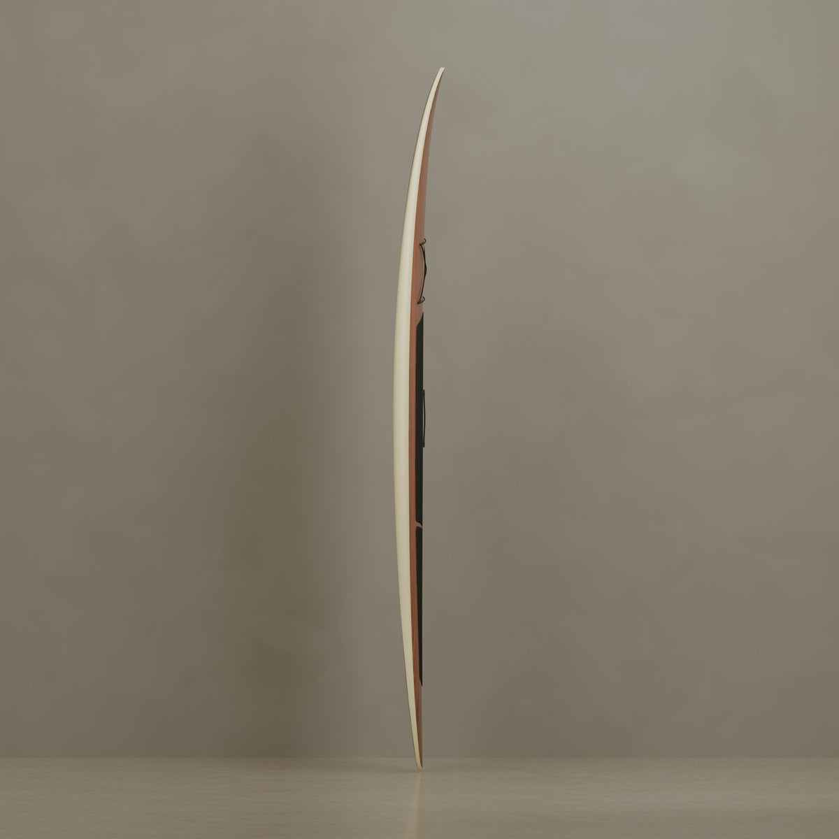 The Daybreak in Mahogany & Ivory Cream — side profile #Wood Finish_Mahogany