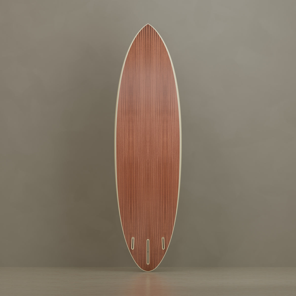 The Daybreak in Mahogany & Ivory Cream — underside #Wood Finish_Mahogany