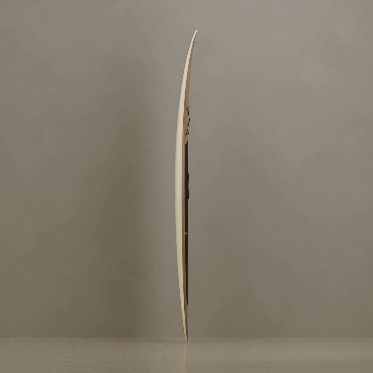 The Daybreak in Walnut & Ivory Cream — side profile #Wood Finish_Walnut