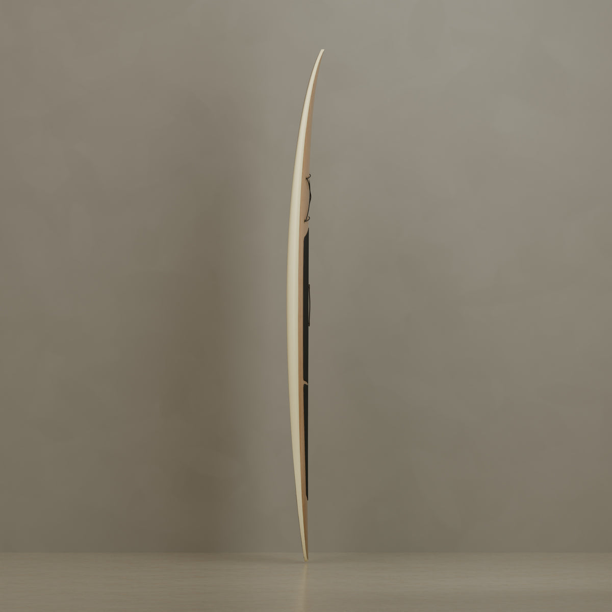 The Daybreak in White Oak & Ivory Cream — side profile #Wood Finish_White Oak