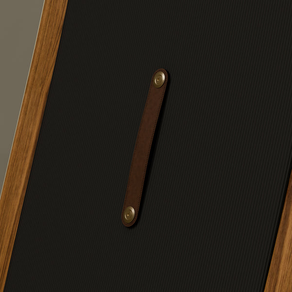 The Increase in Teak & Ivory Cream — Horween leather carry handle #Wood Finish_Teak
