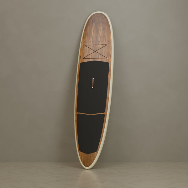 The Statesider in Teak & Ivory Cream — signature lean, factory-installed traction #Wood Finish_Teak