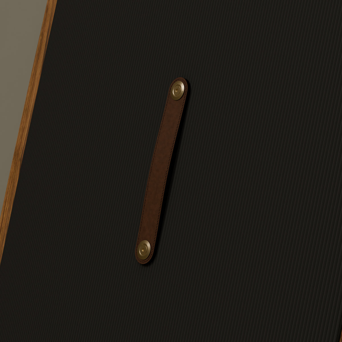 The Statesider in Teak & Ivory Cream — Horween leather carry handle #Wood Finish_Teak