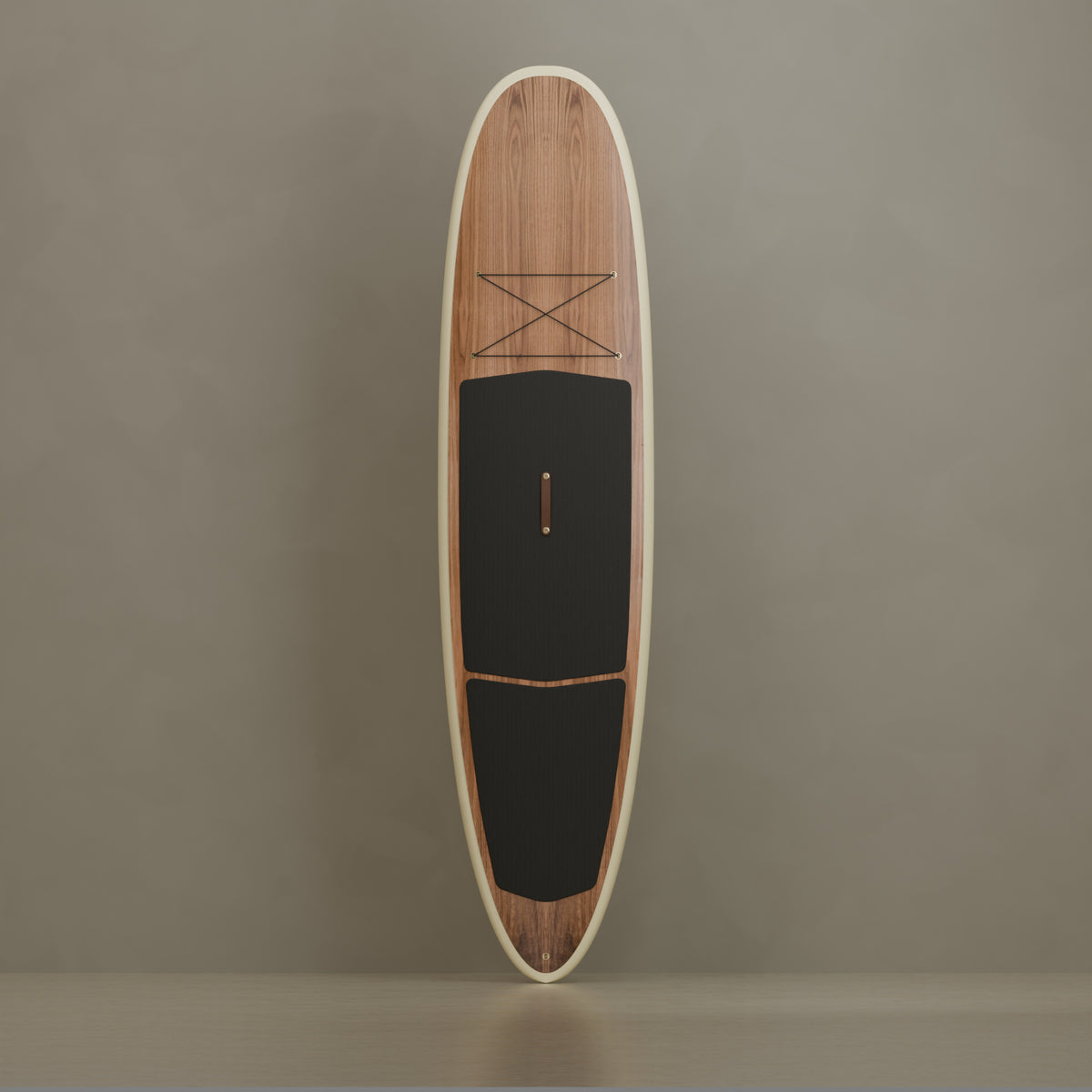 The Statesider in Walnut & Ivory Cream — front view #Wood Finish_Walnut
