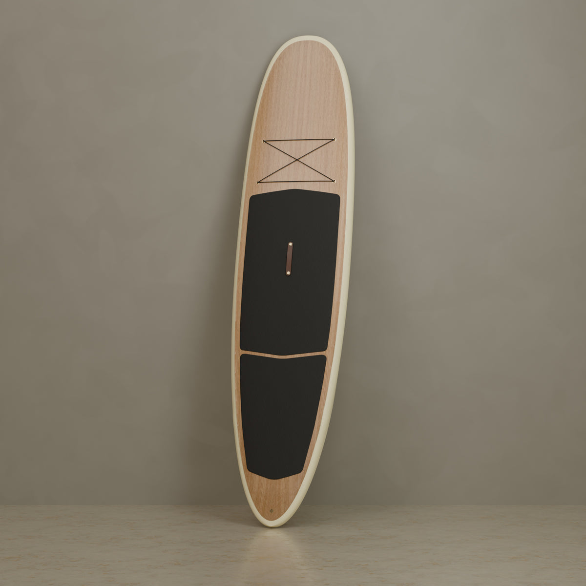 The Statesider in White Oak & Ivory Cream — signature lean, factory-installed traction #Wood Finish_White Oak